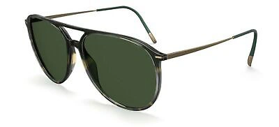 Pre-owned Silhouette Brickell 4081 Greenery Champagne/slm Green 59/15/145 Men Sunglasses