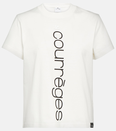 Courrèges Courreges Women T-shirt With Logo In Neutral