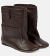 LOEWE TOY LEATHER ANKLE BOOTS