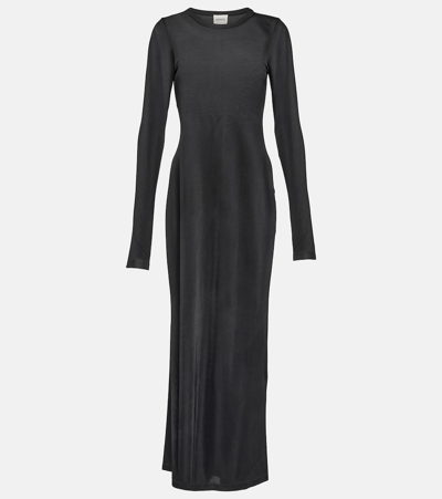 Khaite Bayra Midi Dress In Black