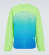 ERL RAINBOW KNITTED MOHAIR-BLEND SWEATER