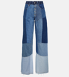 MARINE SERRE REGENERATED WIDE-LEG JEANS