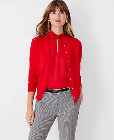 Ann Taylor Petite Modern Ann Cardigan In Jubilee