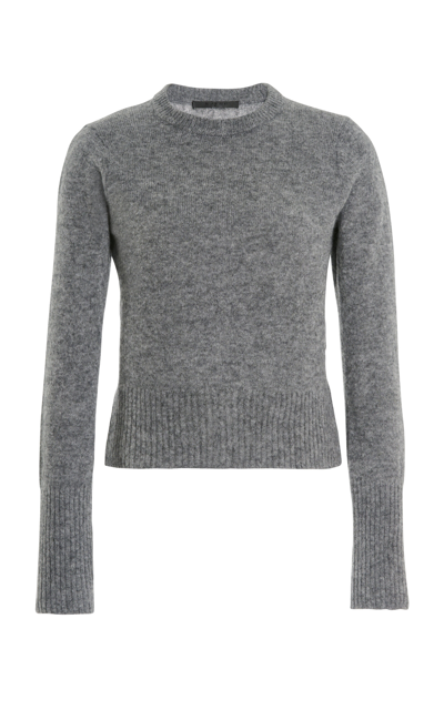 Jenni Kayne Finley Knit Wool-blend Top In Grey