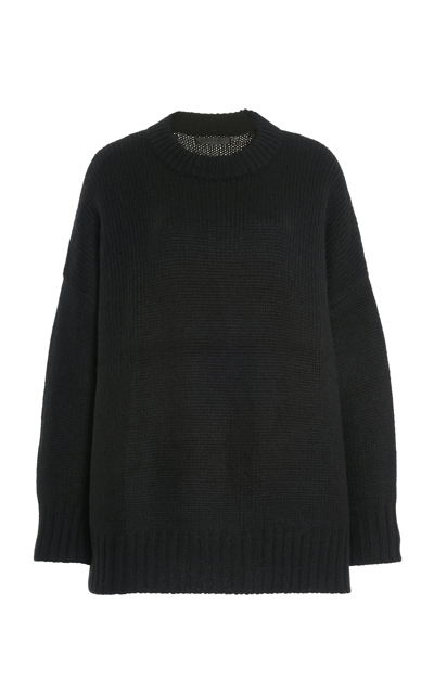 Jenni Kayne Alpaca Coccon Crewneck Sweater In Black
