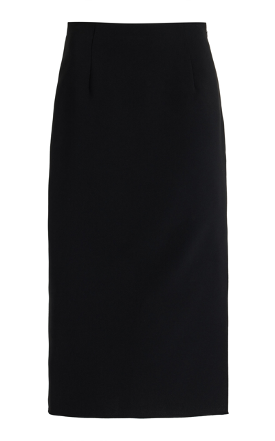 CAROLINA HERRERA EXCLUSIVE CREPE MIDI PENCIL SKIRT
