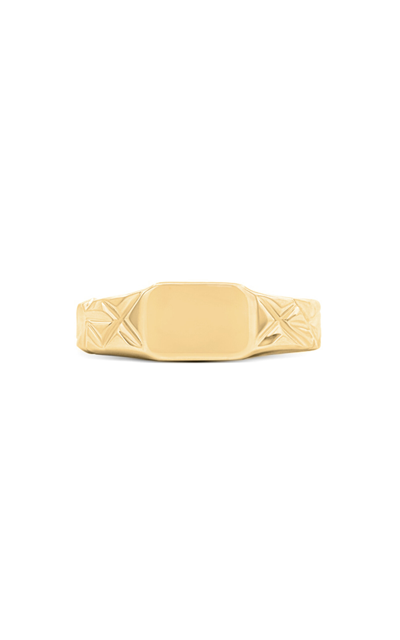 Bernard James 18k Yellow Gold Signet Ring