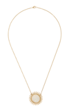 HAUTE VICTOIRE 18K YELLOW GOLD PETIT MOTHER OF PEARL SOLAR NECKLACE