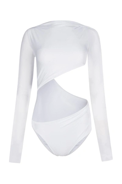 Jacquemus Le Body Carozzu Twisted Bodysuit In White