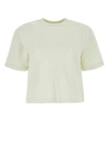 Off-white Embossed-pattern Cotton T-shirt In White