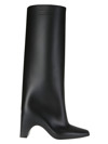Coperni Square Toe Knee Length Smooth Finish Boots In Black