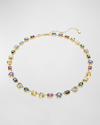 Swarovski Stilla Mixed Crystal Necklace In Gold Multi