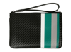 ERMENEGILDO ZEGNA ERMENEGILDO ZENGA STRIPE DETAILED ZIPPED WALLET