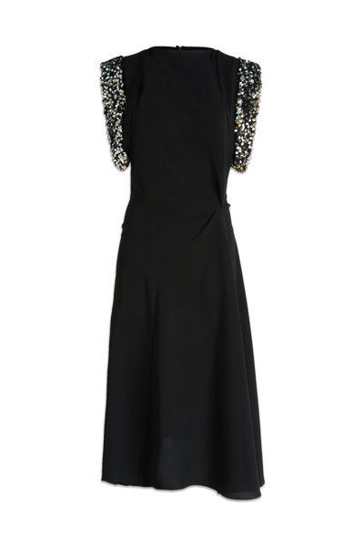 Isabel Marant Leronia Sequin-embellished Midi Dress In Black