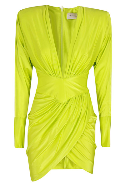 Alexandre Vauthier Gathered V In Yellow