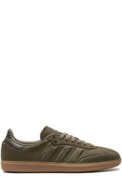 Adidas Originals Samba Leather Sneakers In Halo Blush/clay Strata/gum4