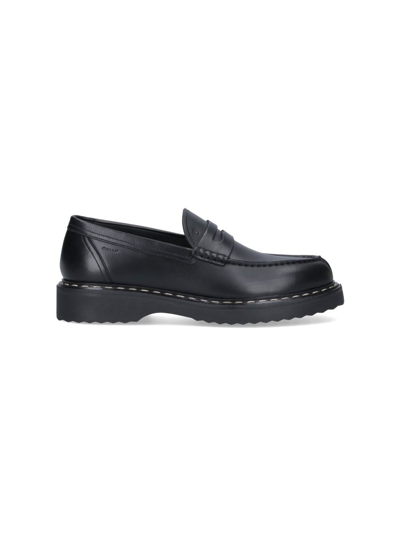 Bally Neasden Leather Loafers In Black