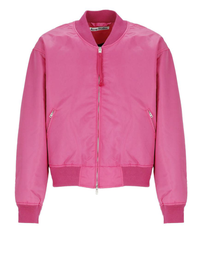 Honey Fucking Dijon X Acne Bomber Jacket In Fuchsia