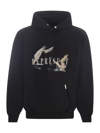 Represent Hooded Sweatshirt In Black