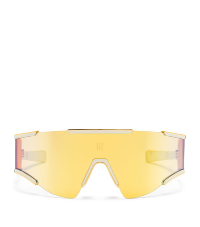 Balmain Eyewear Fleche Sunglasses In Yellow