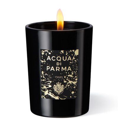 Acqua Di Parma Signatures Of The Sun Oud Candle (200g) In Black