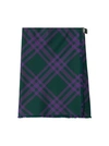 Burberry Check Print Kilt With Belted Detail In Black