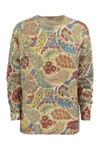 ETRO ETRO WOOL AND ALPACA JUMPER WITH PRINT