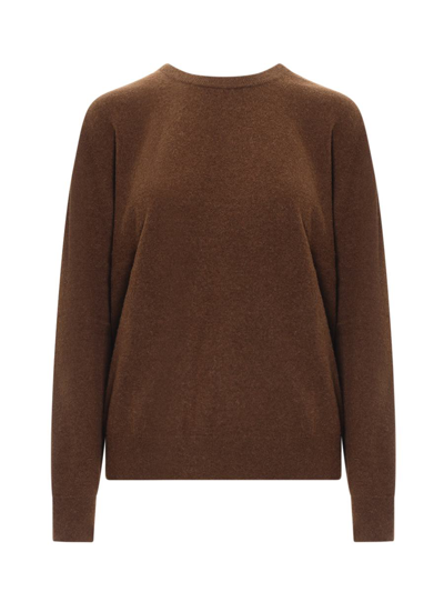 Lemaire Crewneck Sweater In Brown