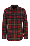 Polo Ralph Lauren Long Sleeve Sport Shirt In Red