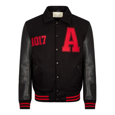 Alyx Logo-print Varsity Jacket In Negro