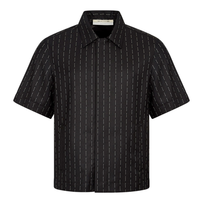 Alyx Pinstripe Shortsleeve Shirt In Black