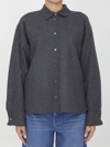 Max Mara Abadan Wool And Cashmere-blend Jacket In Grey