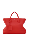 FERRAGAMO RED LARGE LEATHER TOTE BAG
