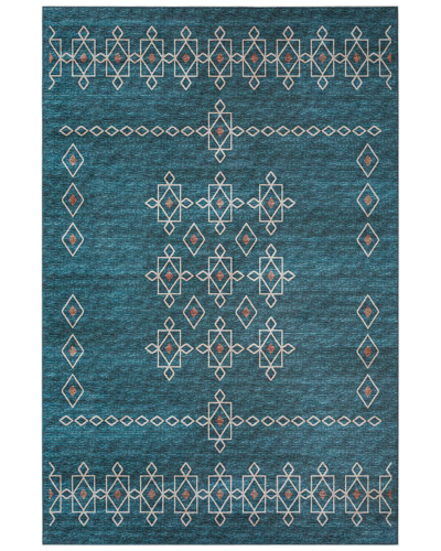 Addison Rugs Yuma Indoor/outdoor Washable Rug In Blue