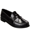 Saint Laurent Le Loafer 15 Leather Moccasin In Black