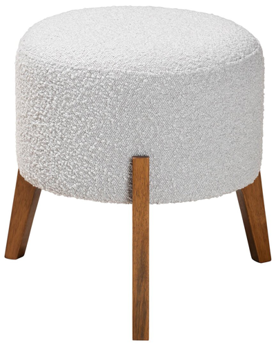 Baxton Studio Elkie Japandi Ottoman Footstool