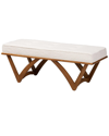 BAXTON STUDIO BAXTON STUDIO CHENOA JAPANDI BOUCLE BENCH