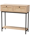 Baxton Studio Sherwin Mid-century Modern 2-drawer Console Table