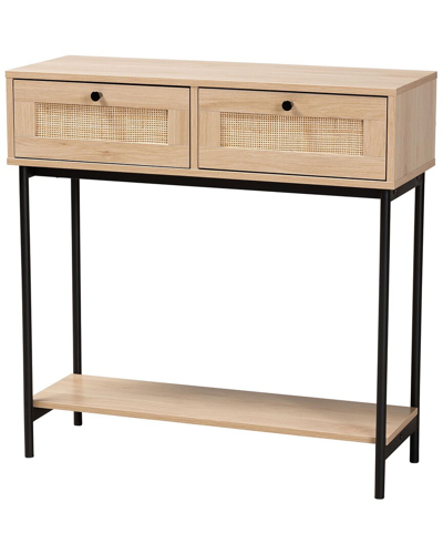 Baxton Studio Sherwin Mid-century Modern 2-drawer Console Table