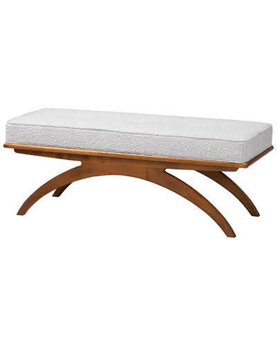 Baxton Studio Orella Japandi Boucle Bench