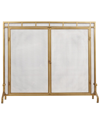 Peyton Lane Geometric Single Panel Fireplace Screen