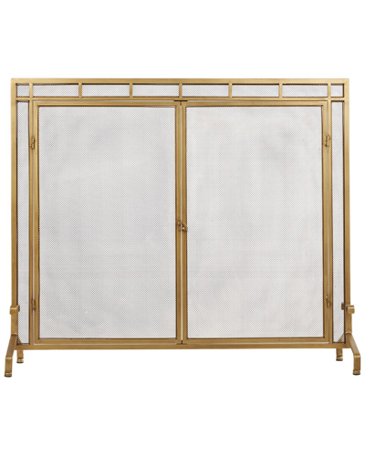 Peyton Lane Geometric Single Panel Fireplace Screen
