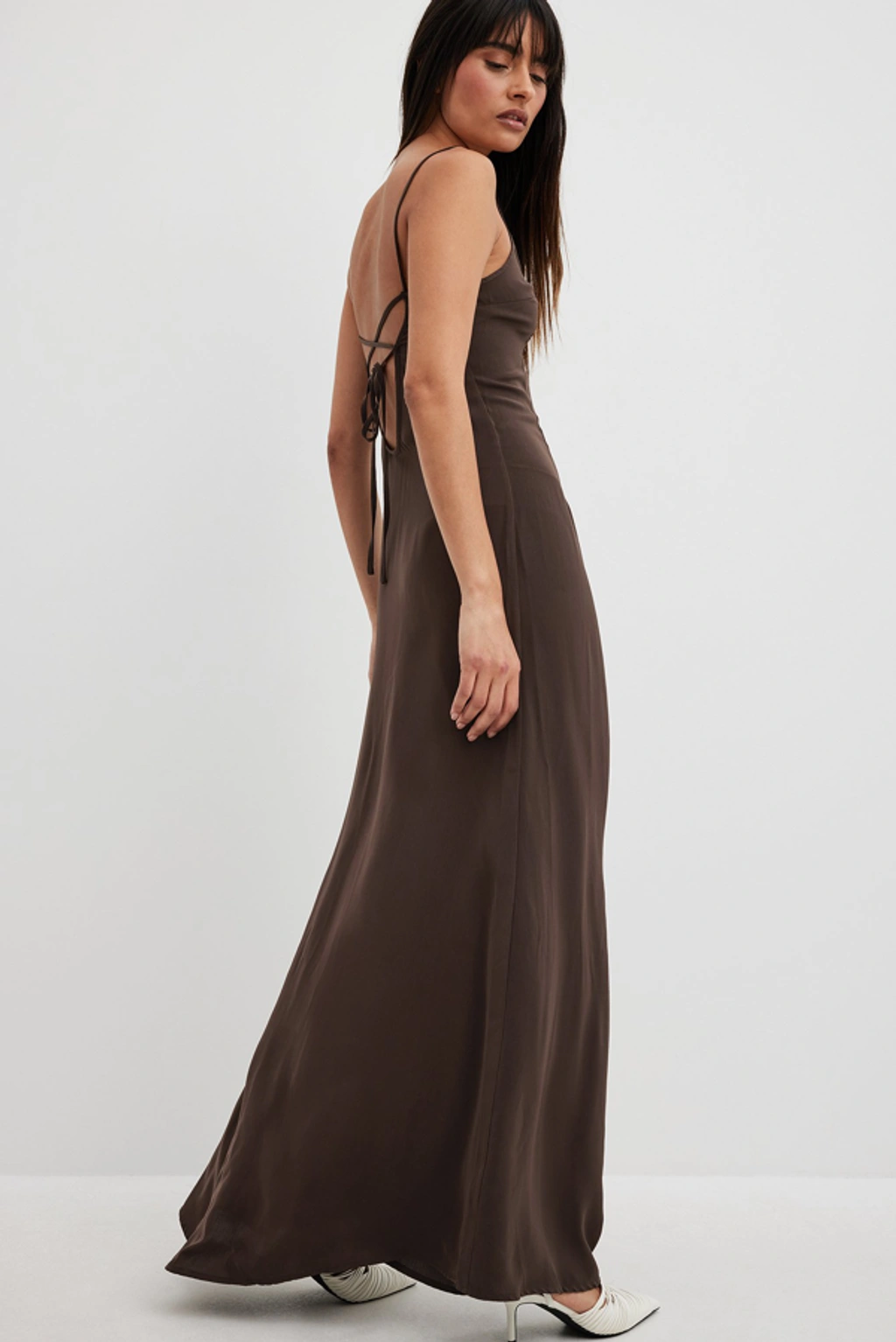 na-kd brown dress Veronica Beard Shanice Linen Mini Dress | Deep Ochre main image 0