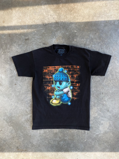 Pre-owned Drain Gang X Sad Boys Sbe Merch Yung Lean Art Dealer Graffiti Spray Paint Tee Black Large