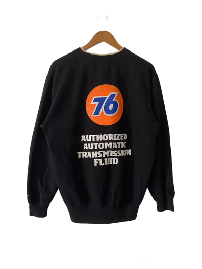 Pre-owned Archival Clothing X Vintage Union 76 Lubricant Big Logo Sweatshirt In Black