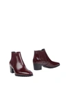 Tod's Ankle Boot In Maroon