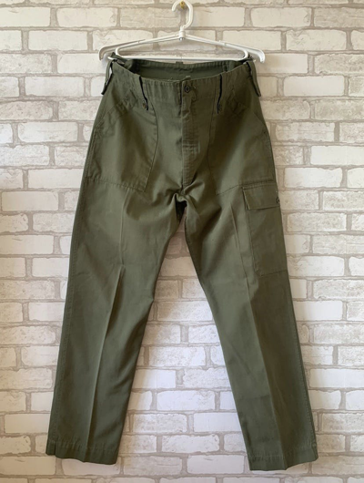 Pre-owned Military X Vintage Military Utility Fatigue Vintage Cargo Pants In Olive