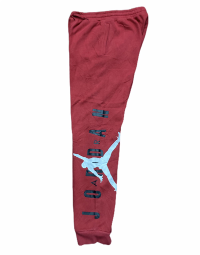 Pre-owned Jordan Nike Air Jordan Big Logo Sweatpants In Red