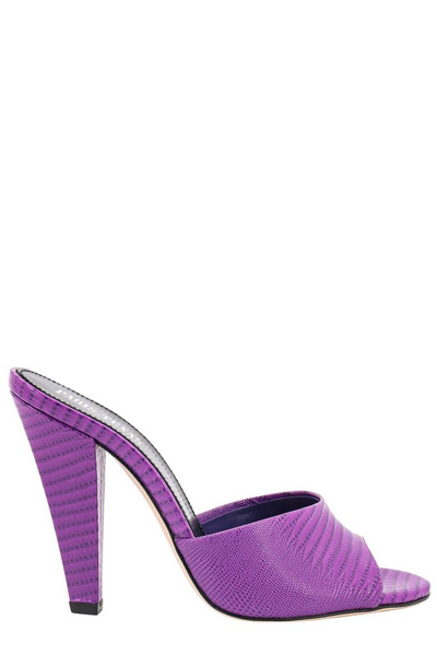 Paris Texas Olivia 120mm Open-toe Mules In Viola