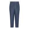 Z ZEGNA Z ZEGNA PRESSED CREASE TAILORED TROUSERS
